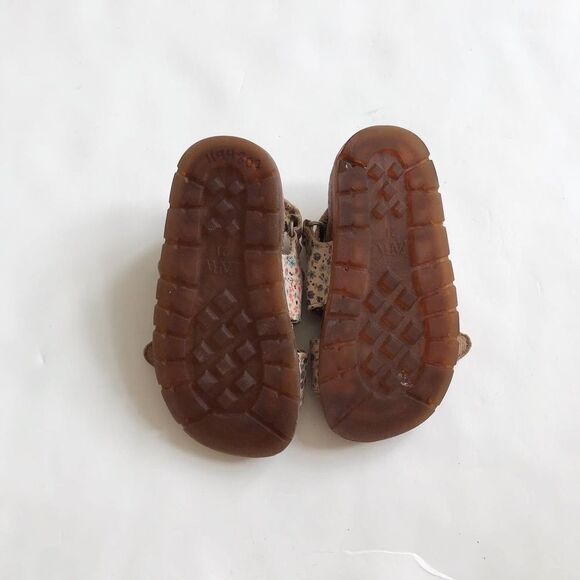 ZARA cream floral print buckle sandals EUC size 21(6) - Picture 8 of 8